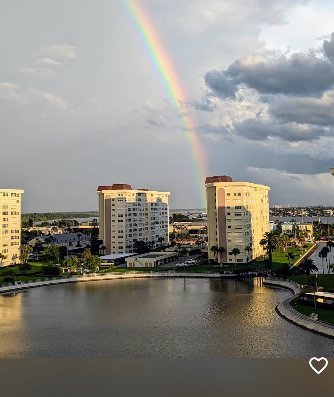 rainbow after hurricane